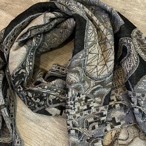 Pashmina Scarf Beige and Brown
